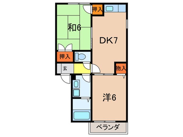 ソレアード 北仁川の物件間取画像